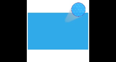 Zwembadzeil rechthoekig 260 x 160 cm PE blauw