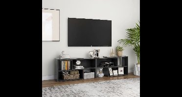 Tv-meubel 149x30x52 cm bewerkt hout grijs