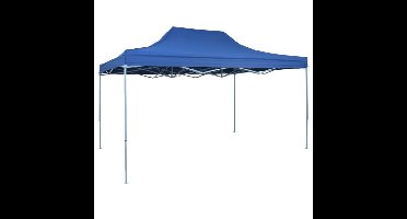 Partytent inklapbaar 3x4 m staal blauw
