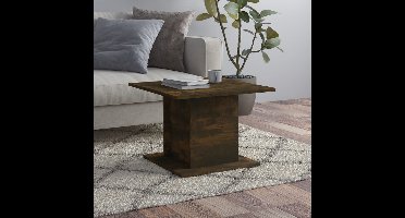 Salontafel 55,5x55,5x40 cm bewerkt hout gerookt eikenkleurig