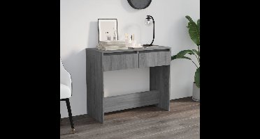 Wandtafel 89x41x76,5 cm bewerkt hout grijs sonoma eikenkleurig