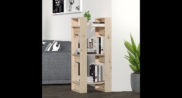 Boekenkast/kamerscherm 41x35x91 cm massief grenenhout