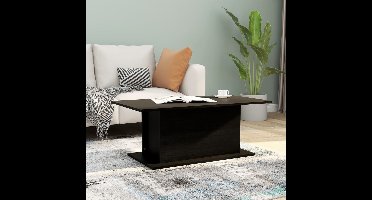 Salontafel 102x55,5x40 cm bewerkt hout zwart