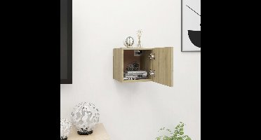 Tv-wandmeubel 30,5x30x30 cm sonoma eikenkleurig