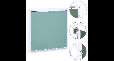 Toegangspaneel met aluminium frame en gipsplaat 400x400 mm