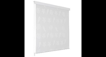 Rolgordijn voor douche 80x240 cm zeester