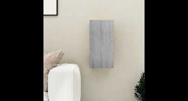 Tv-meubel 30,5x30x60 cm bewerkt hout grijs sonoma eiken