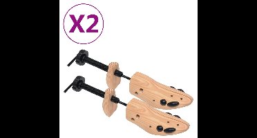 Schoenspanners 2 paar maat 41-46 massief grenenhout