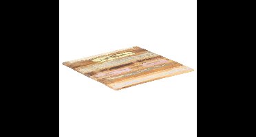 Tafelblad vierkant 15-16 mm 70x70 cm massief gerecycled hout
