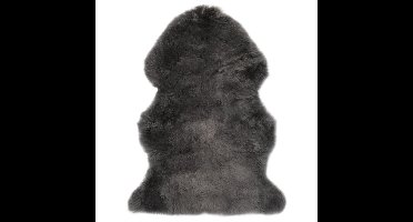 Vloerkleed 60x90 cm schapenvacht lichtgrijs