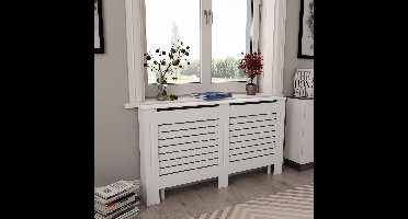 Radiatorombouw 152x19x81,5 cm MDF wit