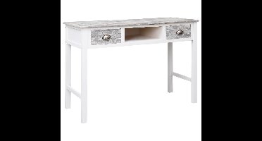 Schrijftafel 110x45x76 cm hout grijs