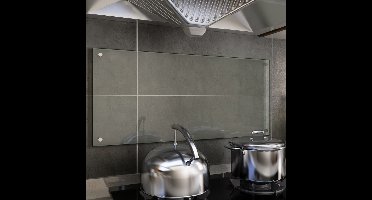 Spatscherm keuken 90x40 cm gehard glas transparant