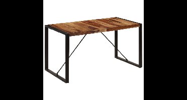 Eettafel 140x70x75 cm massief sheeshamhout