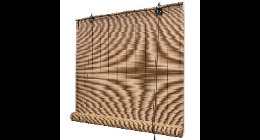 Rolgordijn 80x220 cm bamboe bruin