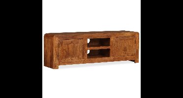 Tv-meubel 120x30x40 cm massief hout met sheesham afwerking