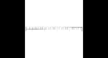 Tuinhek met ronde bovenkant 15,3x0,8 m staal zwart