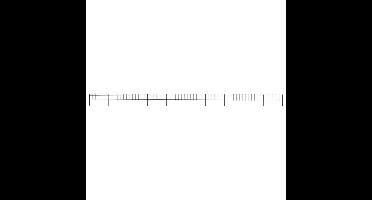 Tuinhek met speren bovenkant 17x0,6 m staal zwart