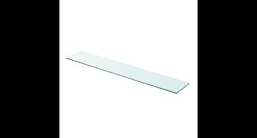 Wandschap transparant 90x15 cm glas