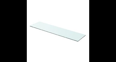 Wandschap transparant 80x20 cm glas