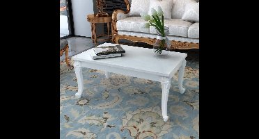 Salontafel 100 x 60 x 42 cm hoogglans wit