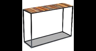 Wandtafel 110x35x76 cm massief gerecycled hout