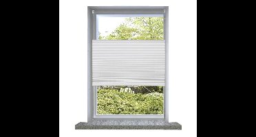 Plisséjaloezie 90x125 cm wit