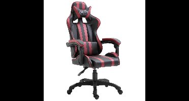 Gamestoel kunstleer wijnrood