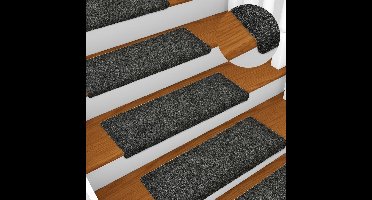 Trapmatten 5 st 65x25 cm naaldvilt grijs