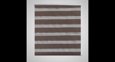 Duo rolgordijn 120 x 175 cm koffiebruin