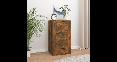 Dressoir 40x33x70 cm bewerkt hout gerookt eikenkleurig