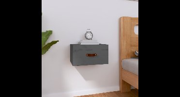 Nachtkastje wandgemonteerd 40x29,5x22 cm grijs