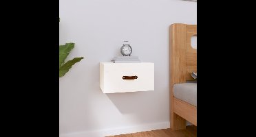 Nachtkastje wandgemonteerd 40x29,5x22 cm wit