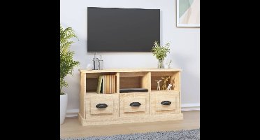 Tv-meubel 100x35x50 cm bewerkt hout sonoma eikenkleurig