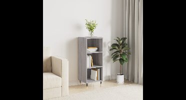 Dressoir 34,5x32,5x90 cm bewerkt hout grijs sonoma eikenkleurig