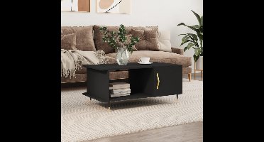 Salontafel 90x50x40 cm bewerkt hout zwart