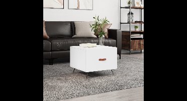 Salontafel 50x50x40 cm bewerkt hout wit