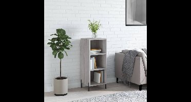 Dressoir 34,5x32,5x90 cm bewerkt hout grijs sonoma eikenkleurig