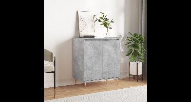 Dressoir 60x35x70 cm bewerkt hout betongrijs
