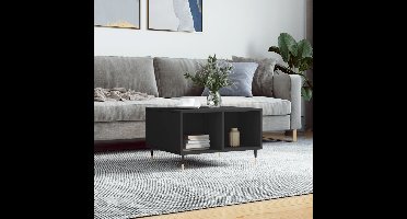 Salontafel 60x50x36,5 cm bewerkt hout zwart