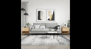 Salontafels 2 st 50x46x50 cm bewerkt hout sonoma eikenkleurig