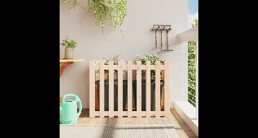 Plantenbak verhoogd met hekontwerp 100x50x70 cm grenenhout