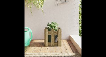 Plantenbak met hekontwerp 30x30x30 cm geïmpregneerd grenenhout