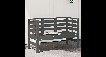Tuinbankje 111,5x53x71 cm massief grenenhout grijs