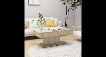 Salontafel 96x50x45 cm bewerkt hout sonoma eikenkleurig