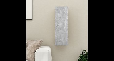 Tv-meubel 30,5x30x90 cm bewerkt hout betongrijs