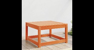 Tuinvoetenbank massief grenenhout wasbruin