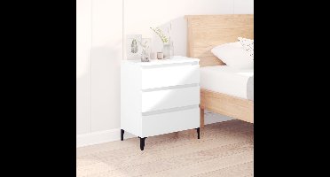 Dressoir 60x35x70 cm bewerkt hout wit