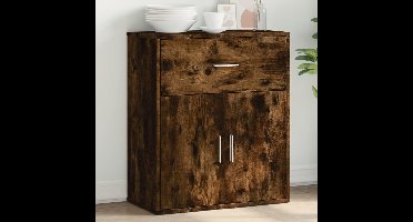 Dressoir 60x31x70 cm bewerkt hout gerookt eikenkleurig