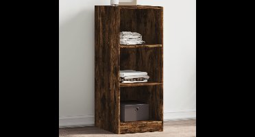 Kledingkast 48x41x102 cm bewerkt hout gerookt eikenkleurig